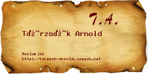 Törzsök Arnold névjegykártya